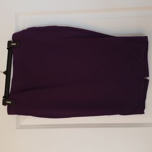Dark purple midi skirt